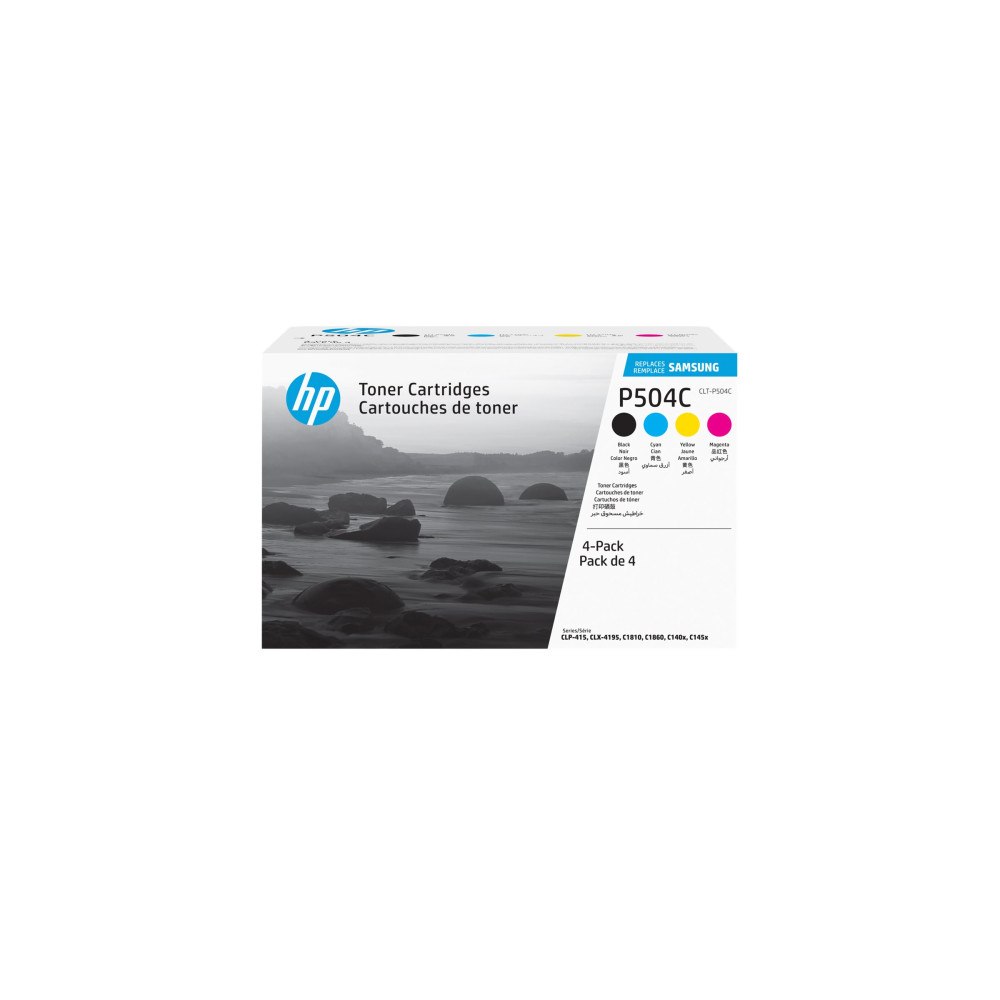 Hewlett-Packard HP CLT-P504C - 4-pack - svart, gul, cyan, magenta - original - tonerkassett (SU400A)