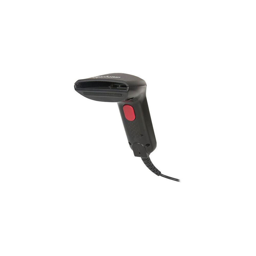 Manhattan Manhattan Contact CCD Handheld Barcode Scanner, USB, 60mm Scan Width, Cable 152cm, Max Ambient Light 5,000 lux (sunlight...