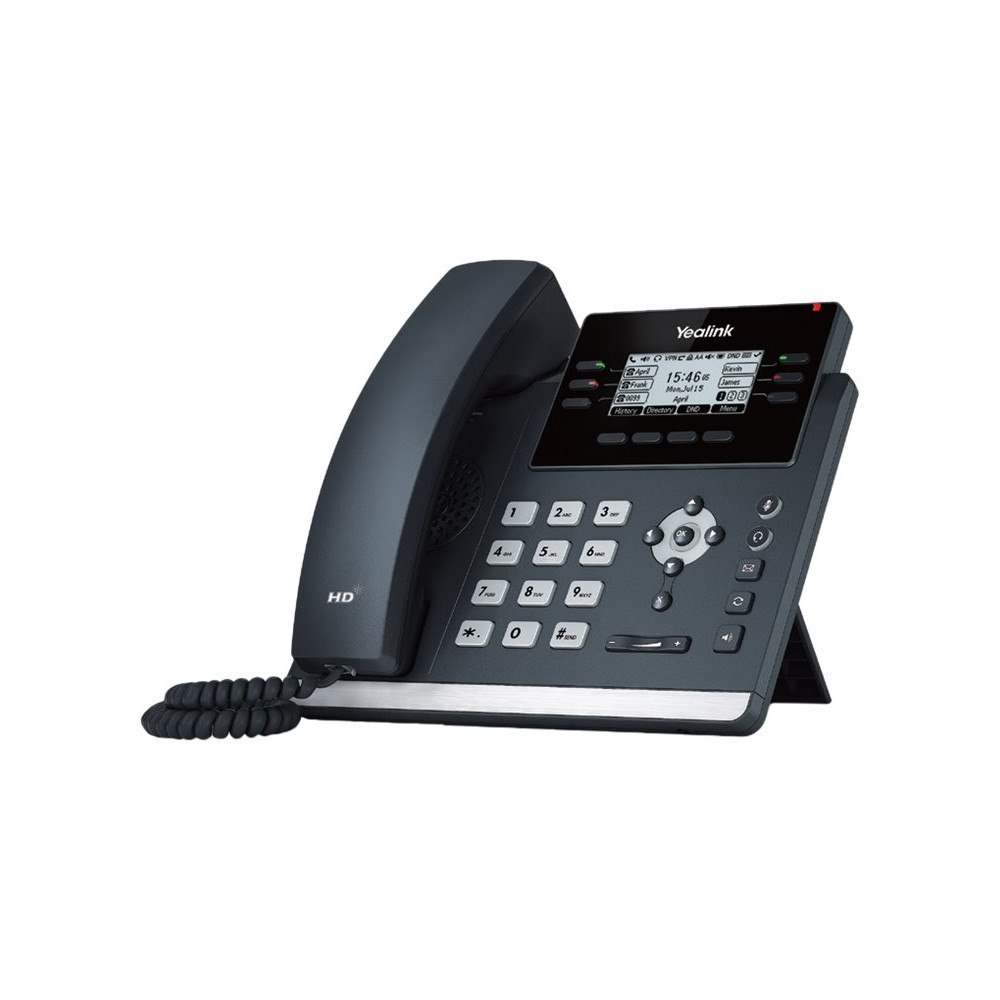 YEALINK Yealink SIP-T42U - VoIP-telefon med nummerpresentation - 5-vägs samtalsförmåg