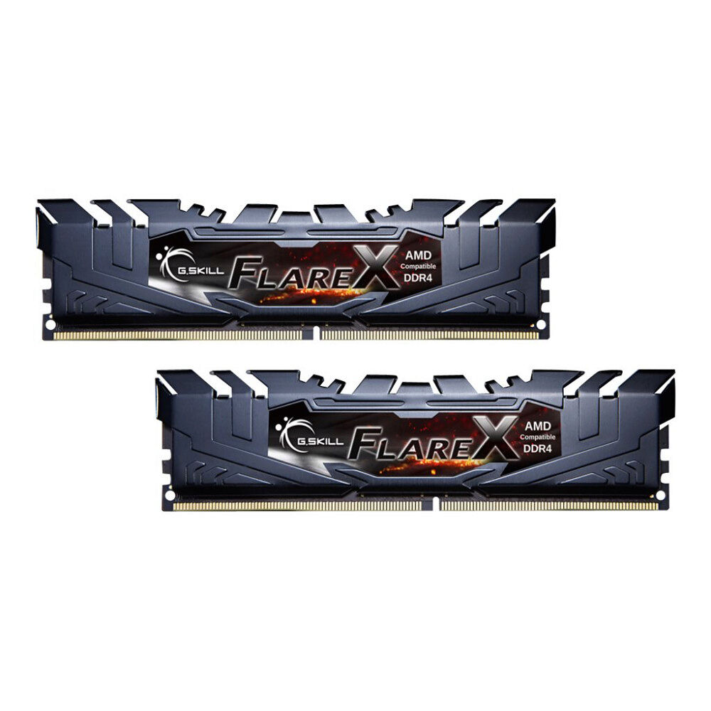 G.Skill G.Skill Flare X series - AMD Edition - DDR4 - sats - 16 GB: 2 x 8 GB - DIMM 288-pin - 3200 MHz / PC4-25600 - ej buffrad