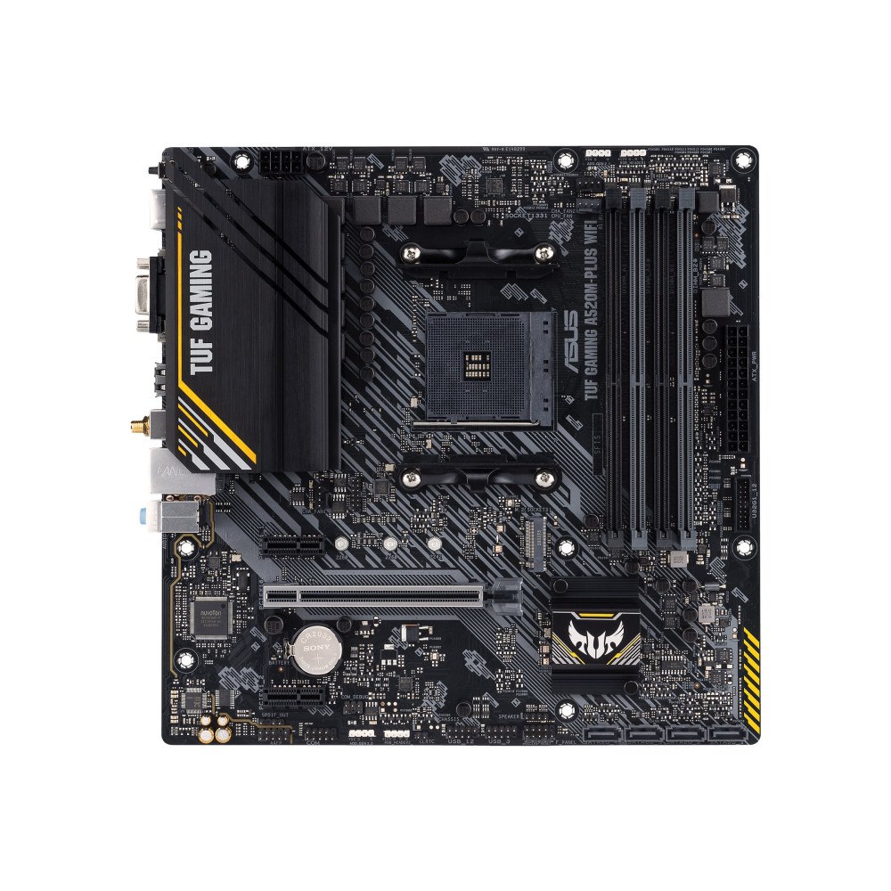 ASUS ASUS TUF GAMING A520M-PLUS WIFI - moderkort - micro ATX - Socket AM4 - AMD A520