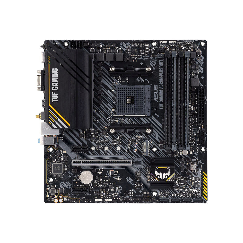 ASUS ASUS TUF GAMING A520M-PLUS WIFI - moderkort - micro ATX - Socket AM4 - AMD A520