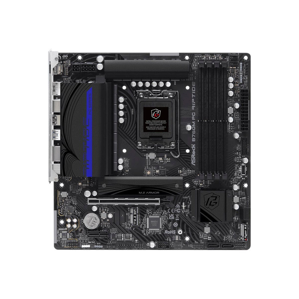 ASRock ASRock B760M PG Riptide - moderkort - micro ATX - LGA1700-uttag - B760