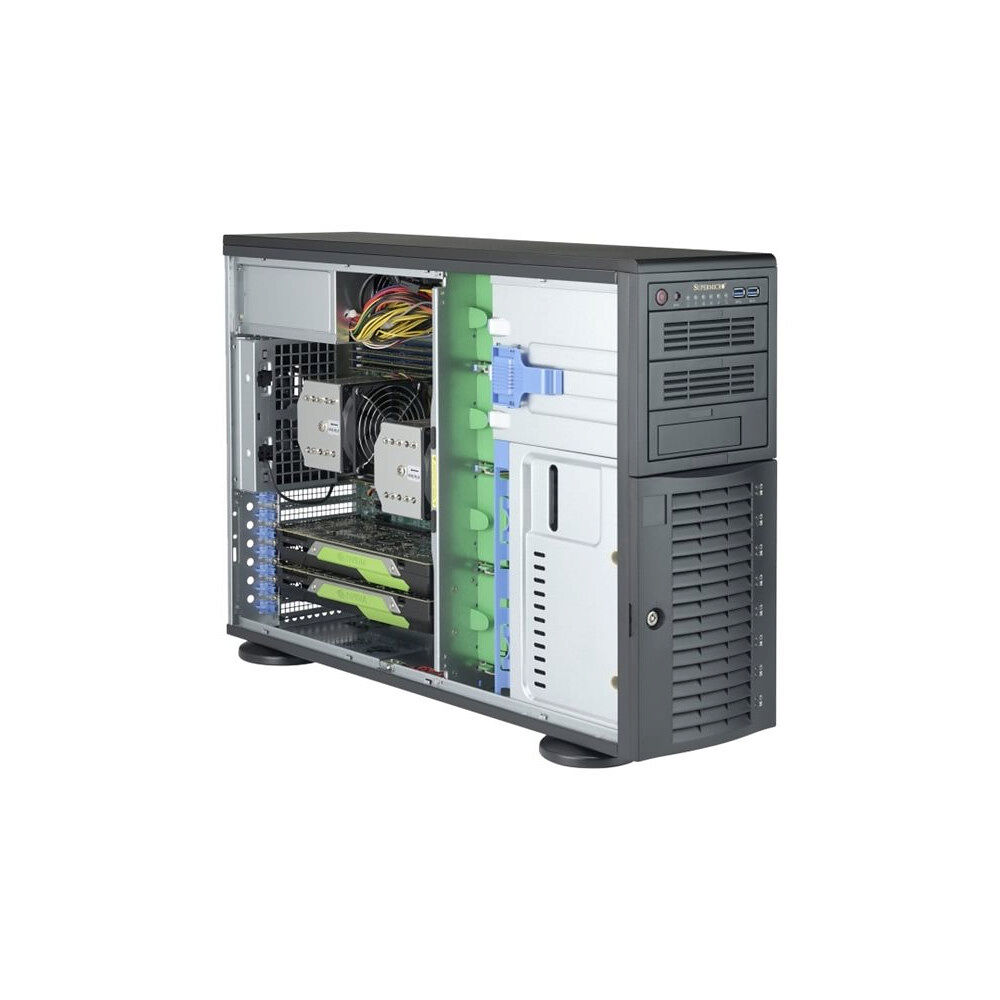 Supermicro Supermicro SC743 AC-1K26B-SQ - tower - 4U - utökad ATX