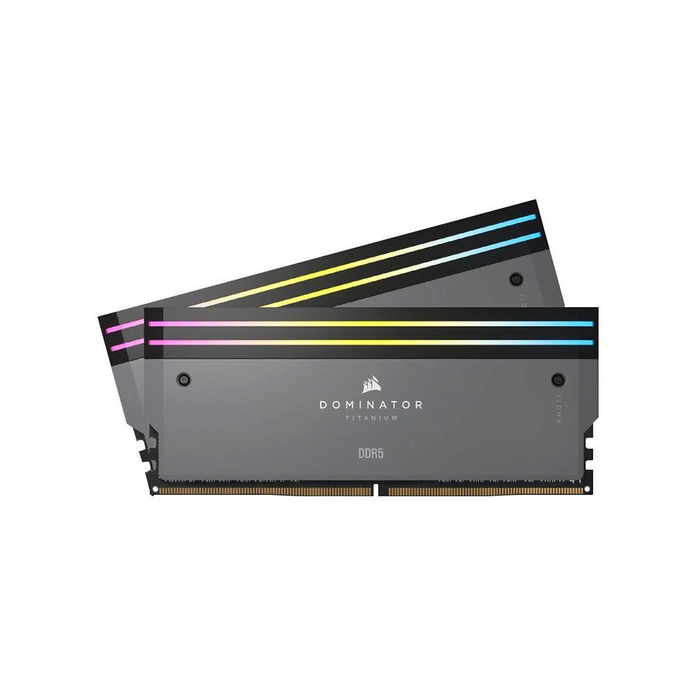 Corsair CORSAIR Dominator Titanium RGB - DDR5 - sats - 64 GB: 2 x 32 GB - DIMM 288-pin - 3000 MHz / PC5-48000 - ej buffrad
