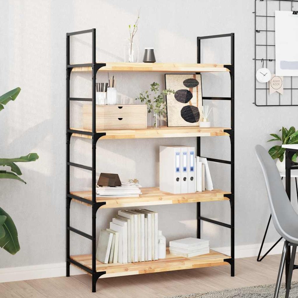 vidaXL Svävande hylla 80x40x4 cm obehandlat massivt akaciaträ
