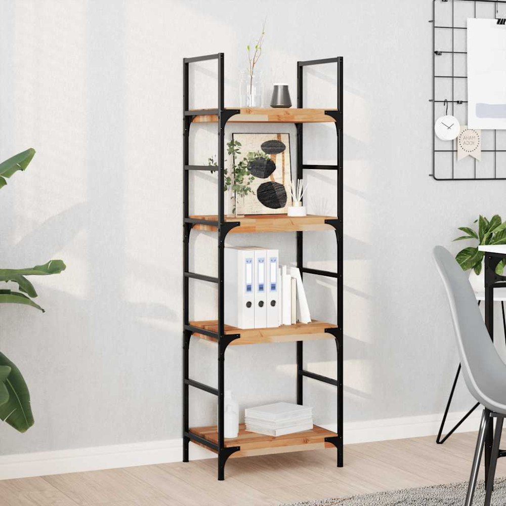 vidaXL Svävande hyllor 4 st 40x30x4 cm behandlat massivt akaciaträ