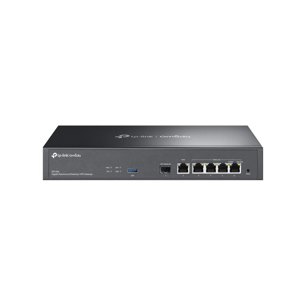 TP-LINK Technologies TP-Link Omada ER7406 V1 - router - rackmonterbar, skrivbordsmodell