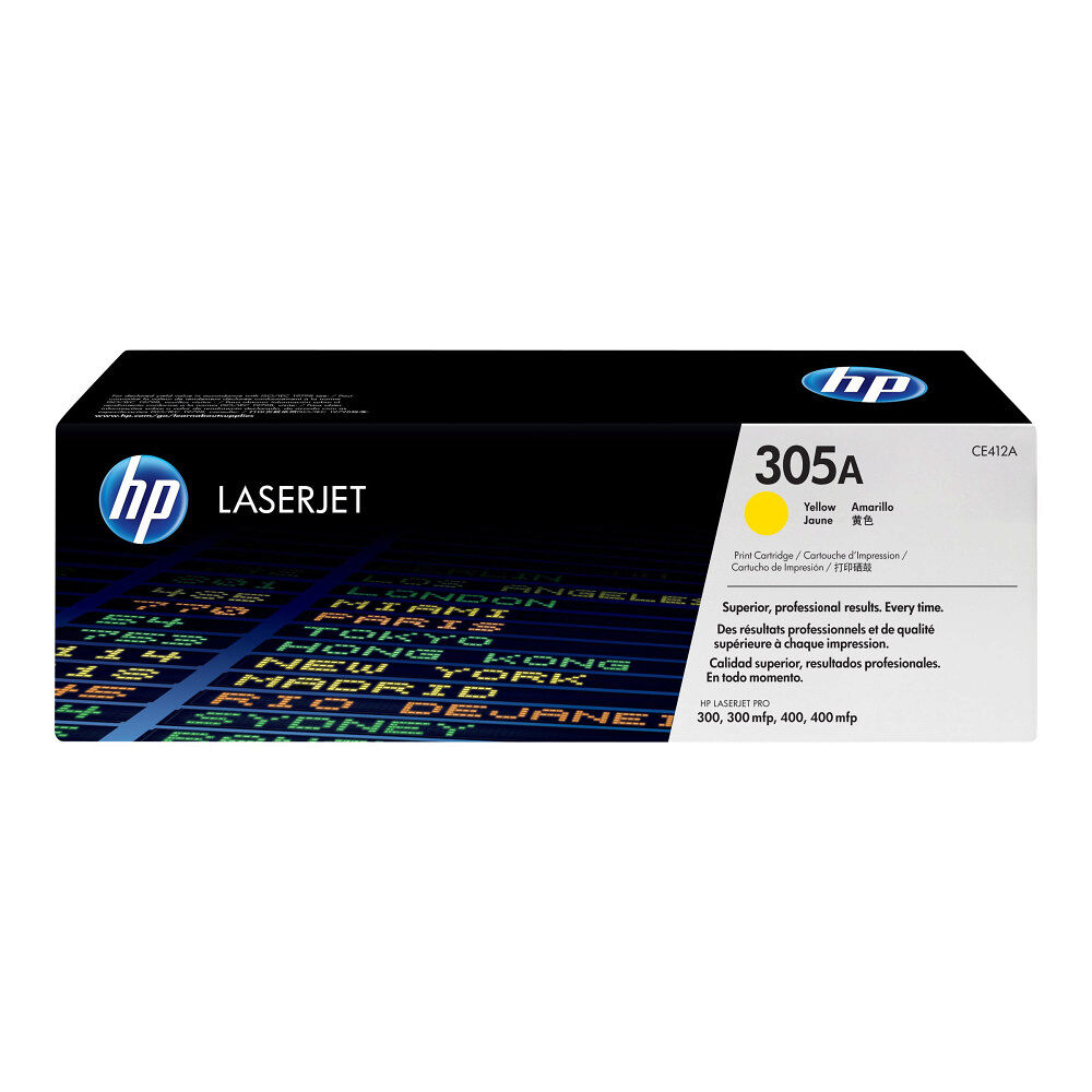 Hewlett-Packard HP 305A - gul - original - LaserJet - tonerkassett (CE412A)