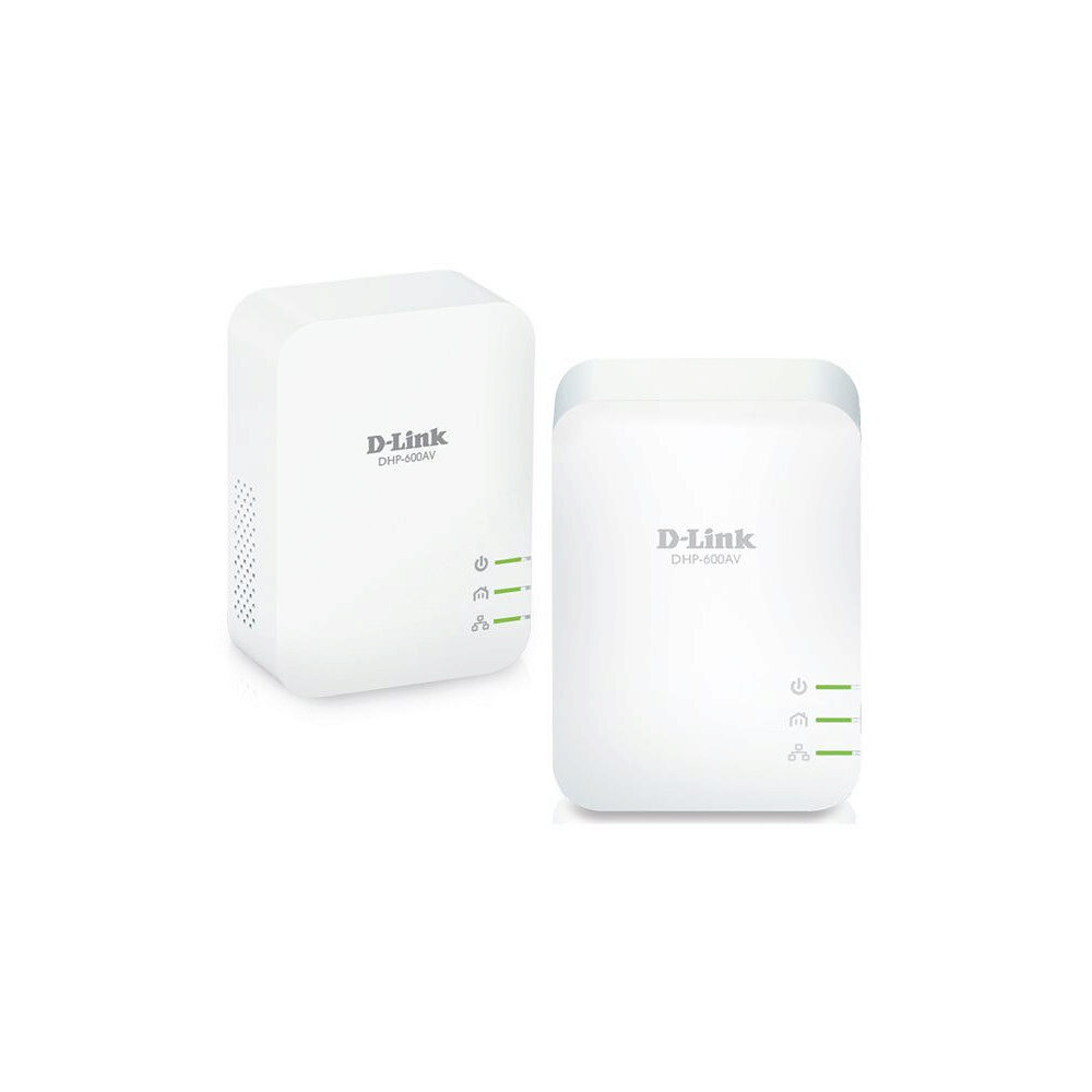 D-Link D-Link PowerLine AV2 1000 HD Gigabit Starter Kit DHP-601AV - PowerLine adaptersats - vägginsticksbar