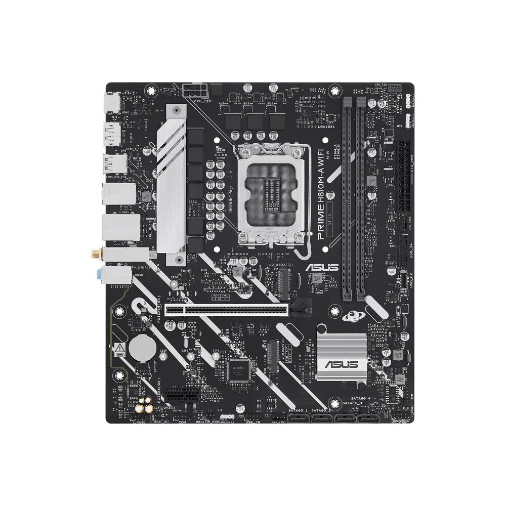 ASUSTeK COMPUTER ASUS PRIME H810M-A WIFI - moderkort - micro ATX - LGA1851-uttag - H810