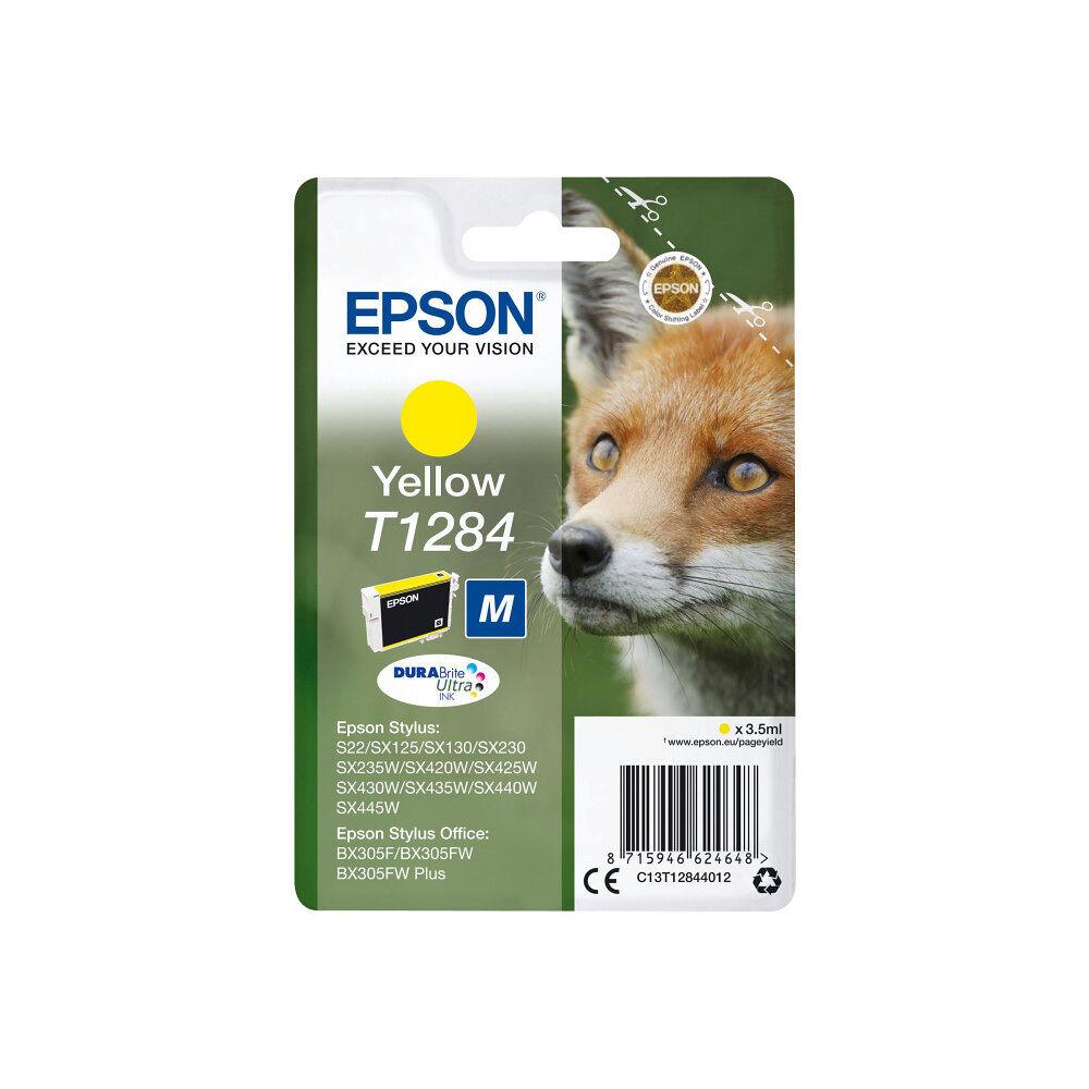 EPSON Epson T1284 - M-storlek - gul - original - bläckpatron