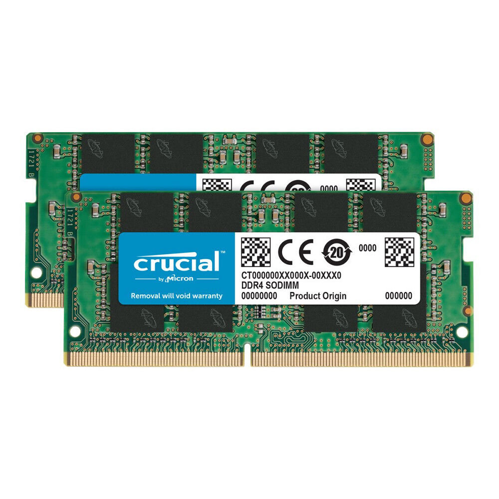 Crucial Crucial - DDR4 - sats - 16 GB: 2 x 8 GB - SO DIMM 260-pin - 3200 MHz / PC4-25600 - ej buffrad