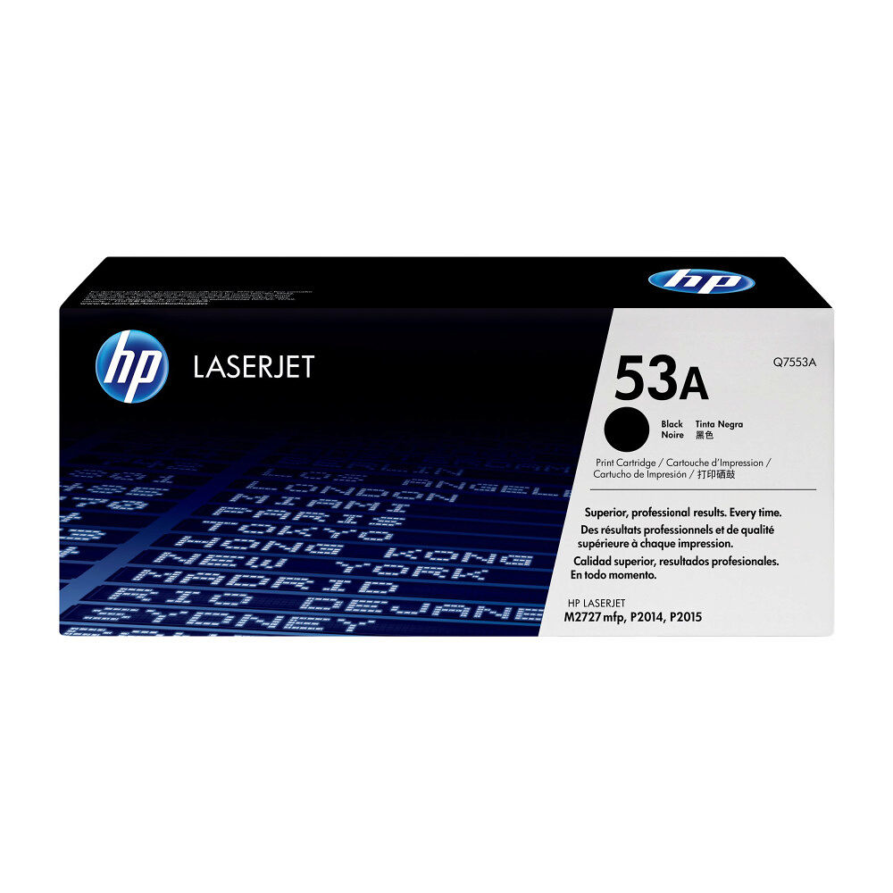 Hewlett-Packard HP 53A - svart - original - LaserJet - tonerkassett (Q7553A)