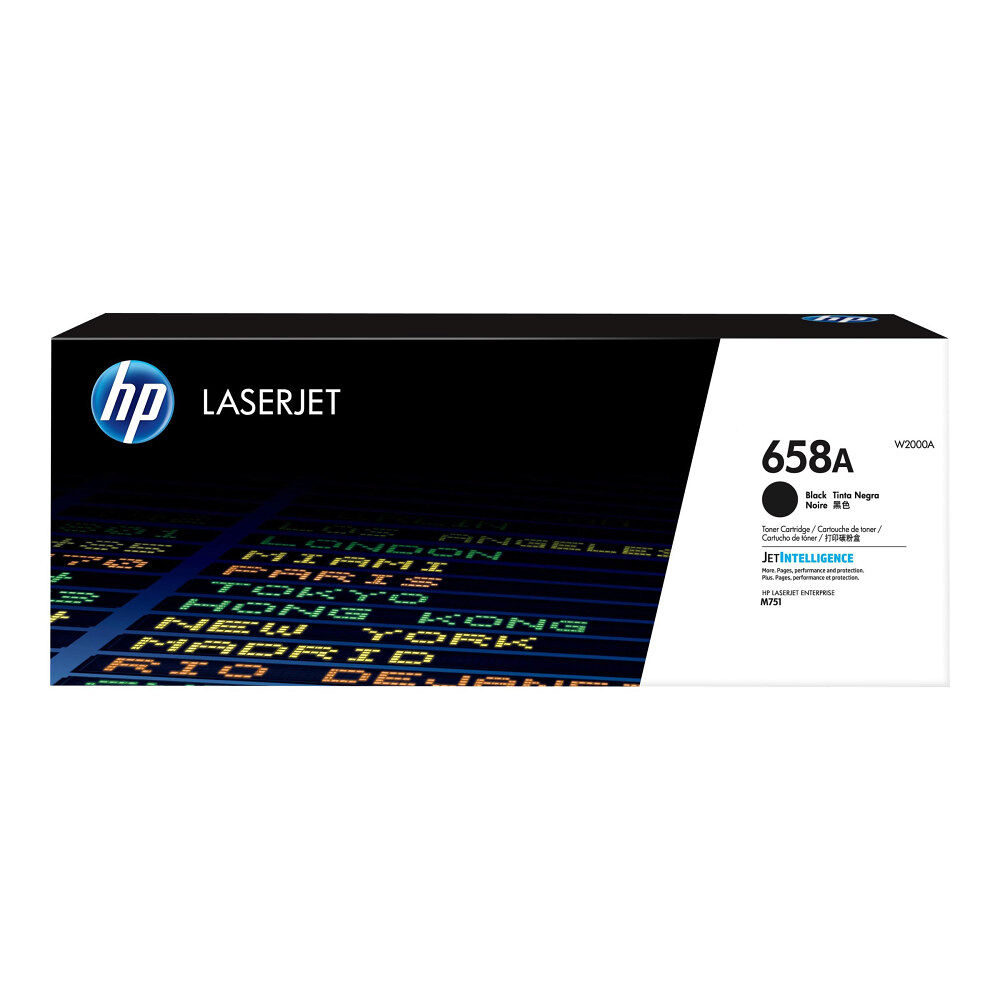 Hewlett-Packard HP 658A - svart - original - LaserJet - tonerkassett (W2000A)