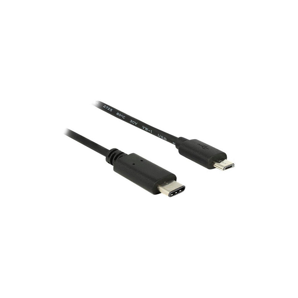 DeLOCK Delock - USB typ C-kabel - 24 pin USB-C till mikro-USB typ B - 50 cm