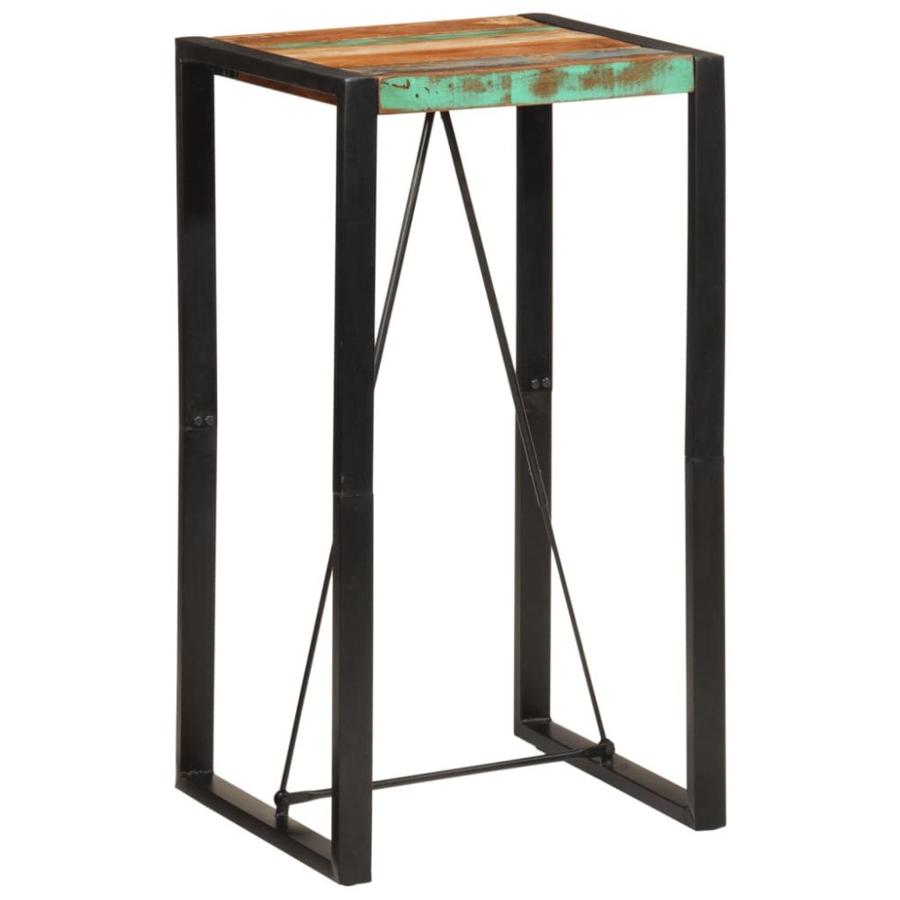 vidaXL Barbord 60x55x110 cm massivt återvunnet trä