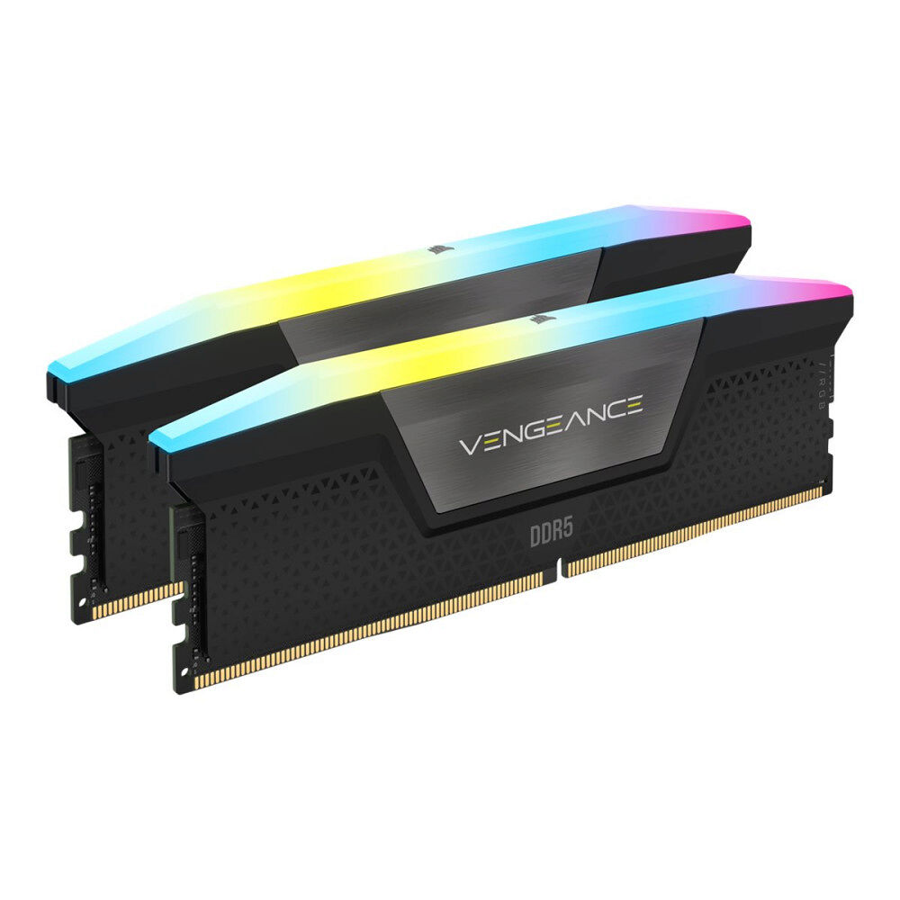 Corsair CORSAIR Vengeance RGB - DDR5 - sats - 32 GB: 2 x 16 GB - DIMM 288-pin - 6000 MHz / PC5-48000