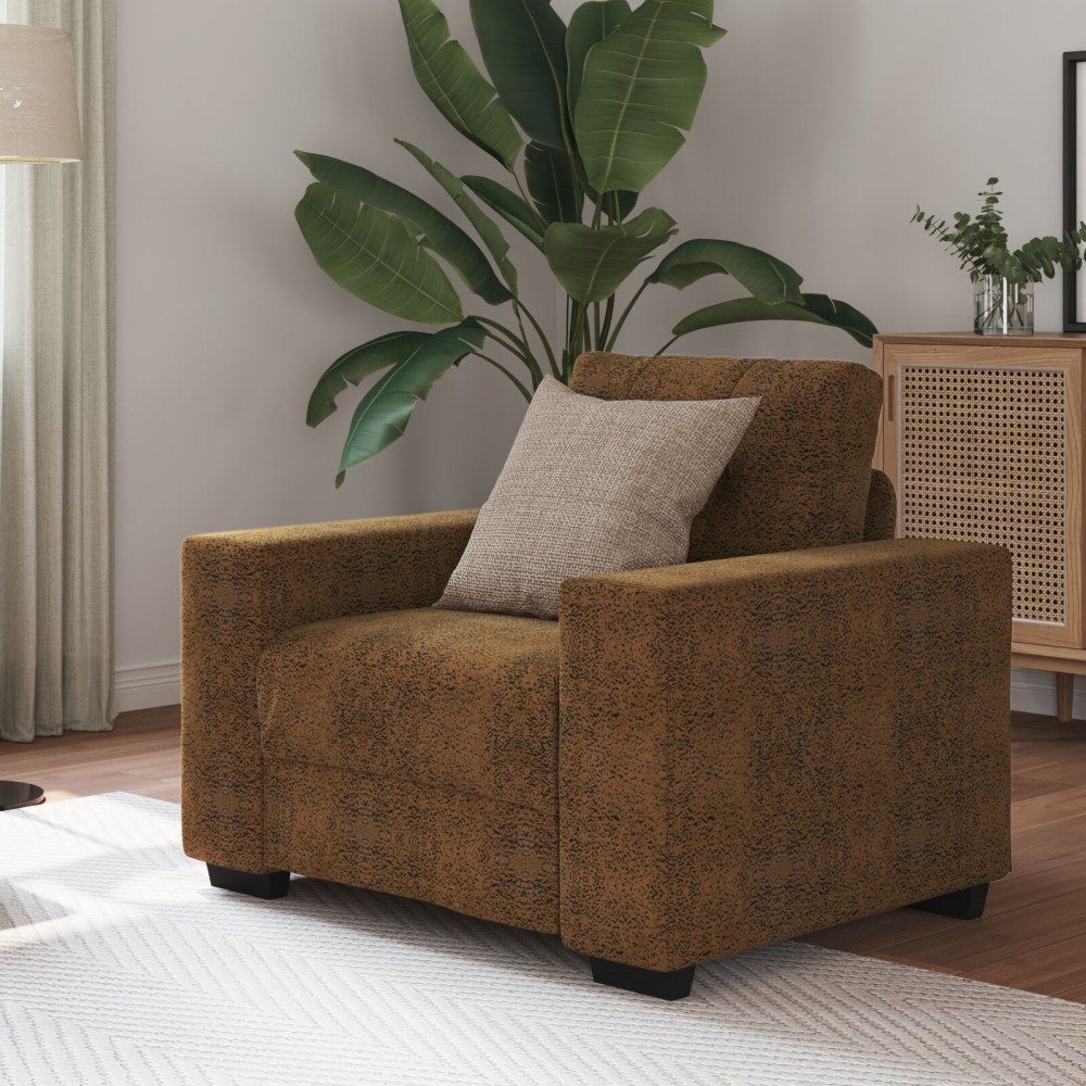 vidaXL Fåtölj Brun 59 cm Konstläder