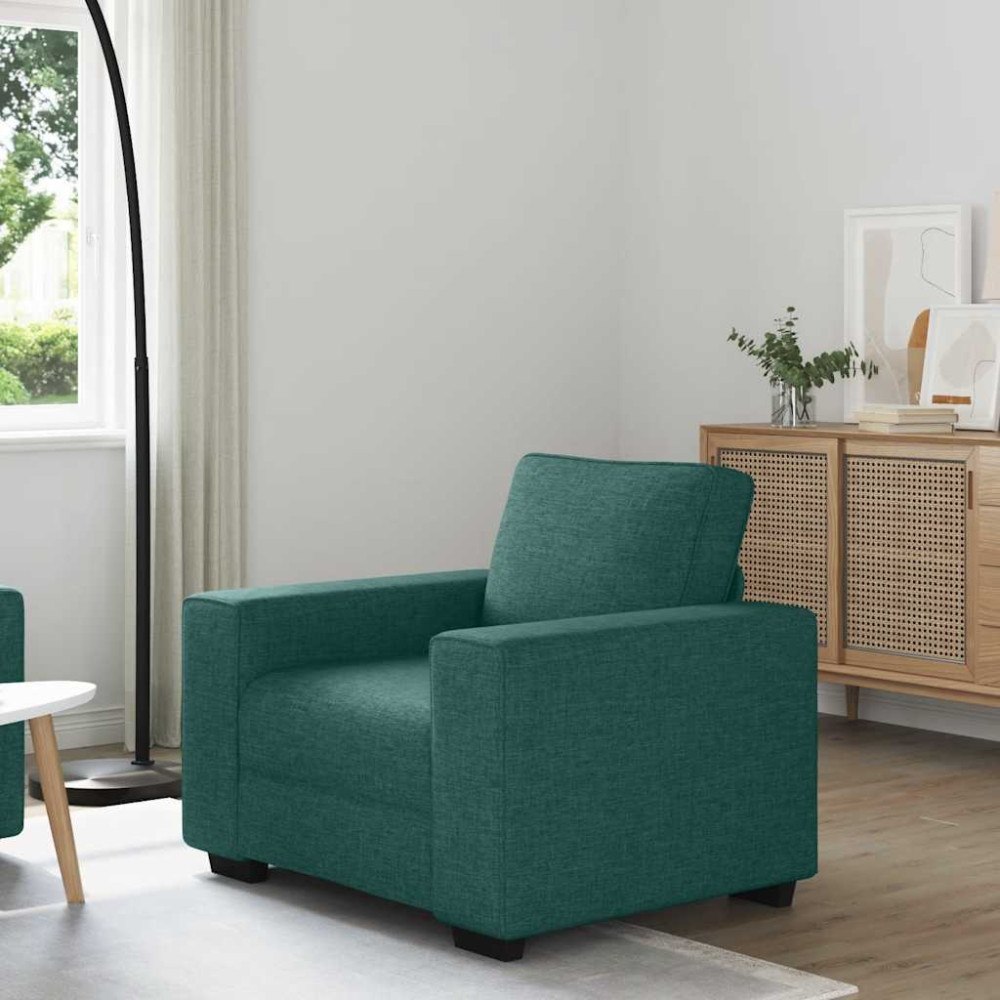 vidaXL Soffstol mörkgrön 60 cm tyg