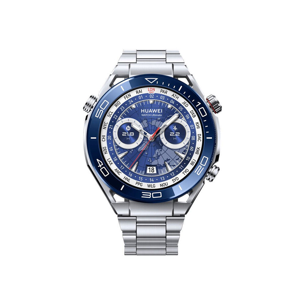 Huawei Huawei Watch Ultimate smart klocka med rem - stål - voyage blue