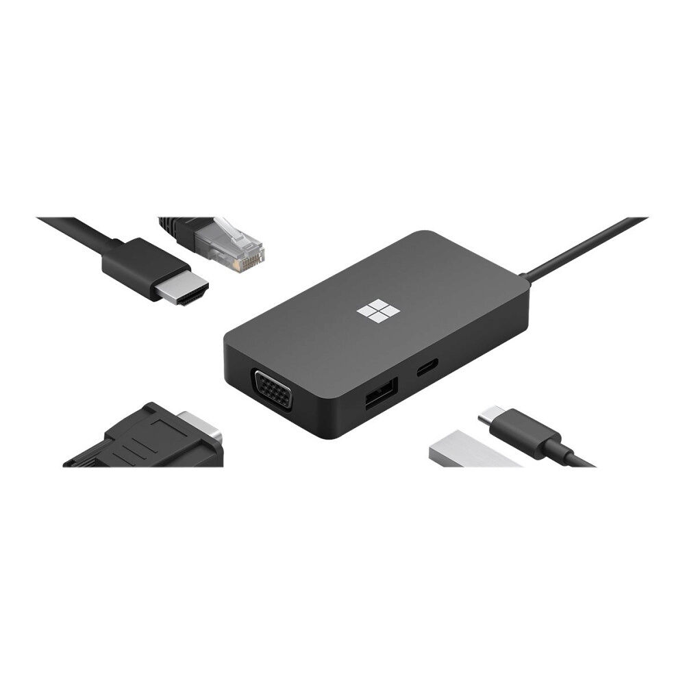 Microsoft (OEM) Microsoft USB-C Travel Hub - dockningsstation - USB-C - VGA, HDMI - 1GbE