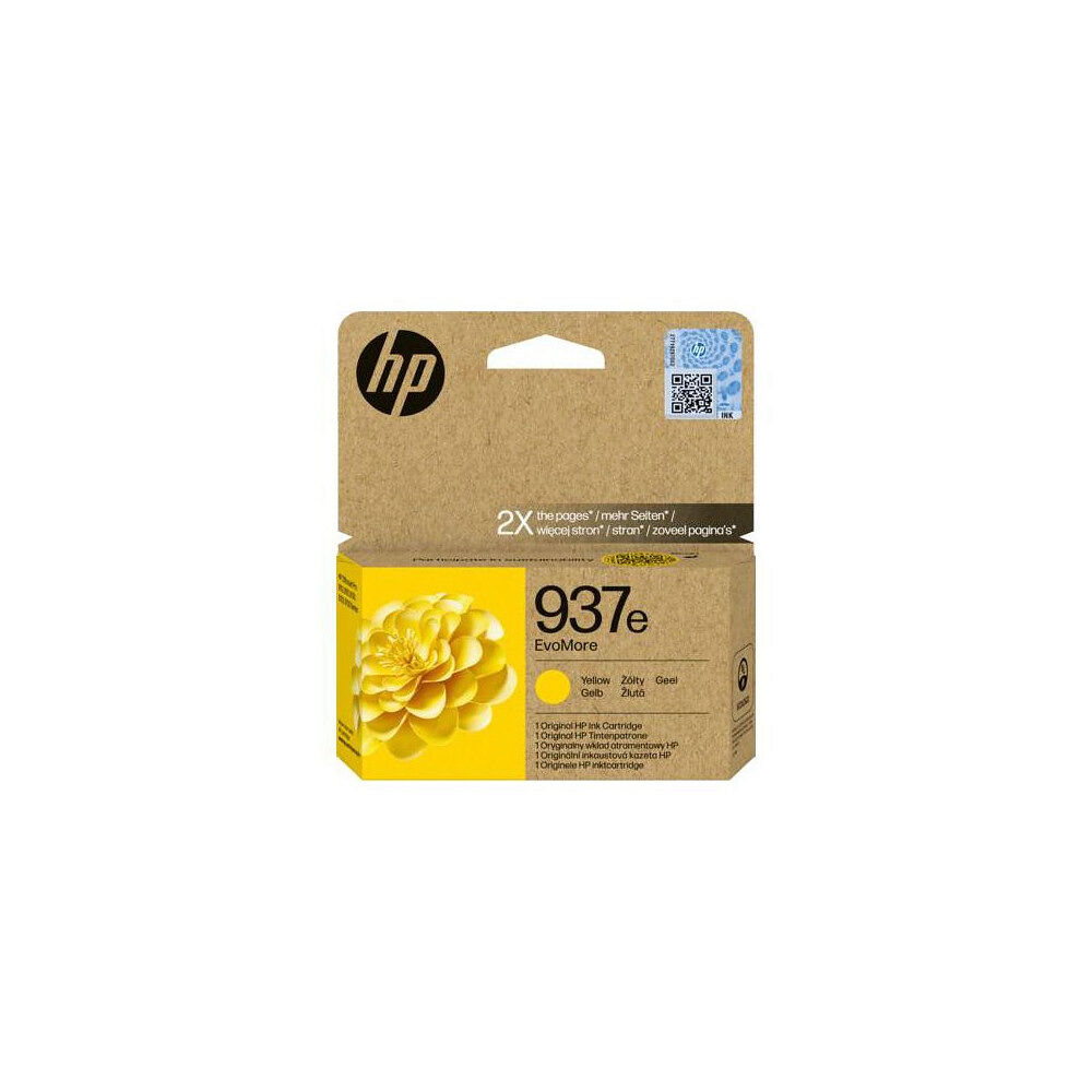 HP Bläckpatron HP 4S6W8NE 937e gul