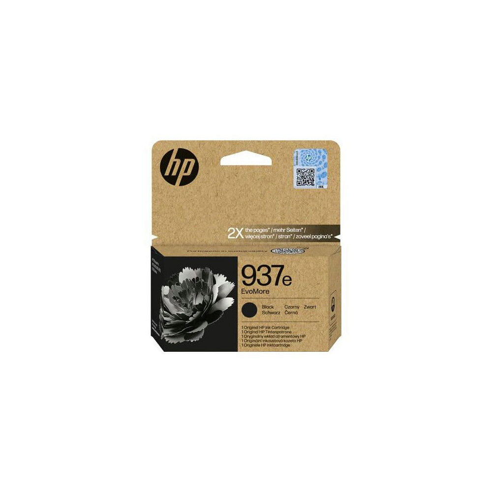 HP Bläckpatron HP 4S6W9NE 937e svart