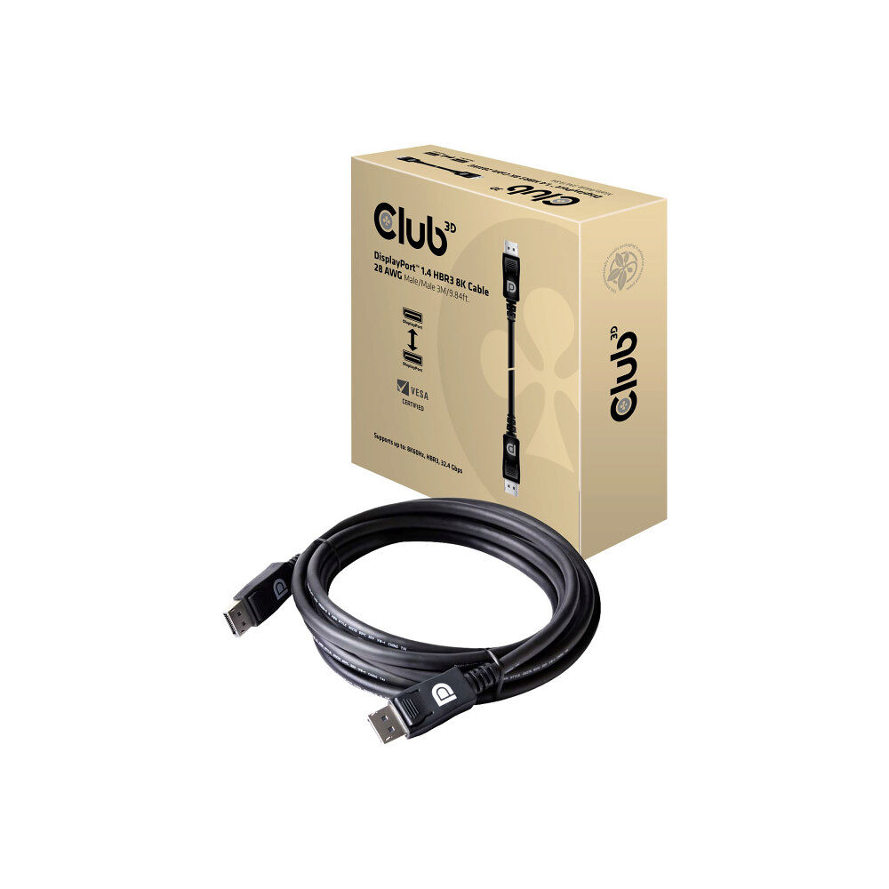 Club 3D Club 3D - DisplayPort-kabel - DisplayPort till DisplayPort - 3 m