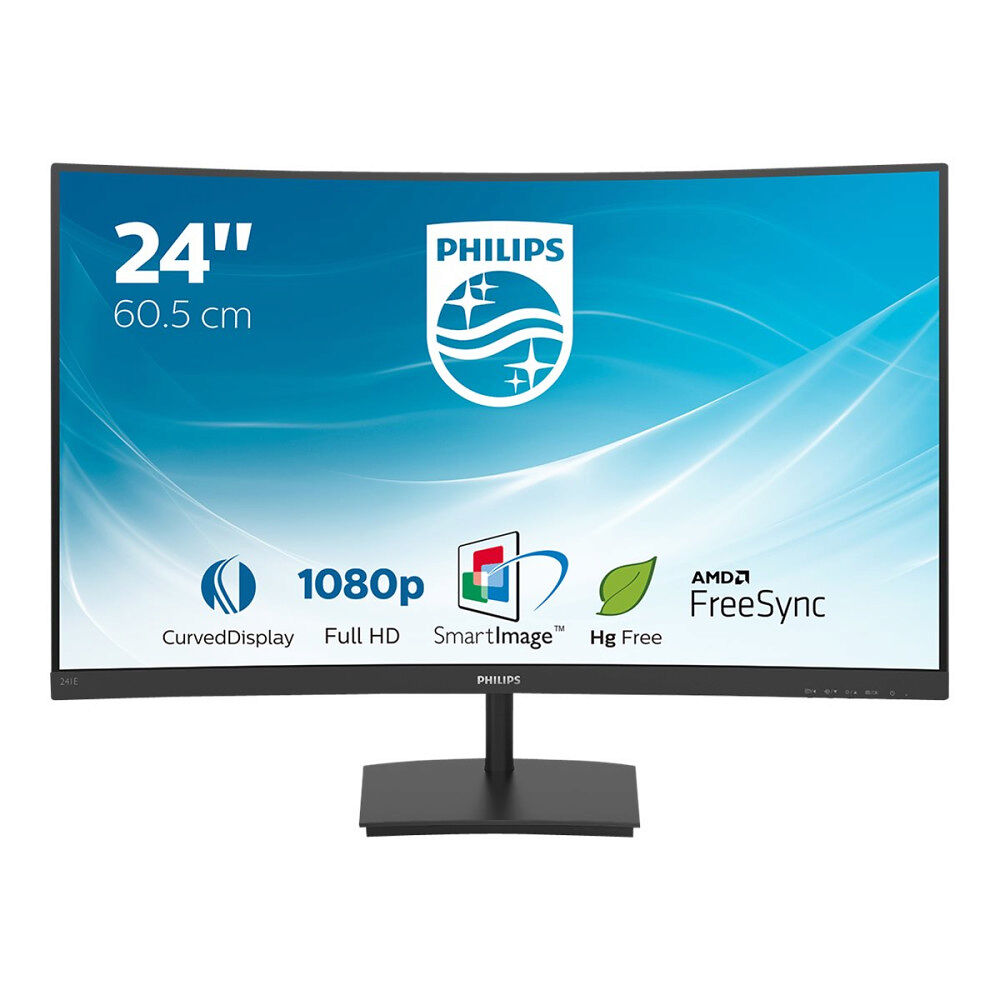 Philips Philips E-line 241E1SC - LED-skärm - böjd - Full HD (1080p) - 24"