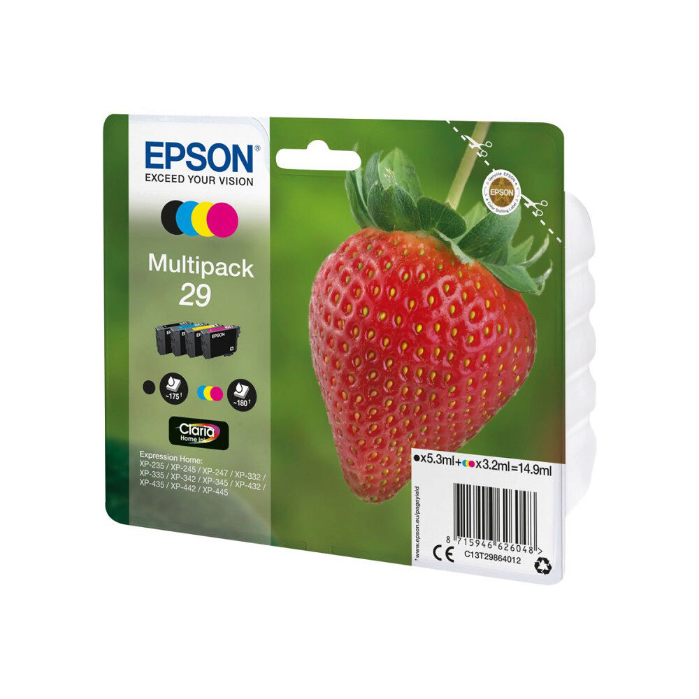 EPSON Epson 29 Multipack - 4-pack - svart, gul, cyan, magenta - original - bläckpatron