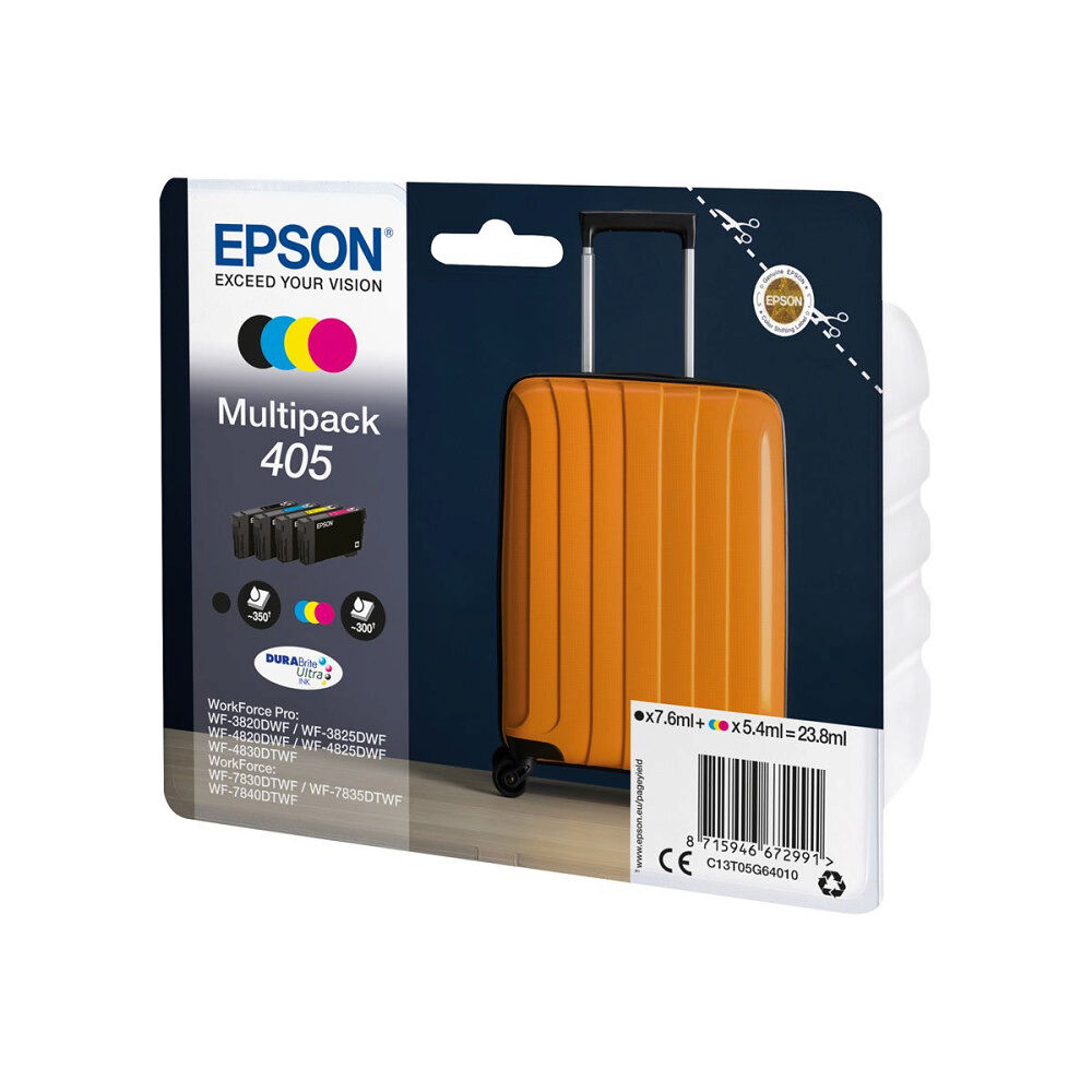 EPSON Epson 405 - 4-pack - svart, gul, cyan, magenta - original - bläckpatron