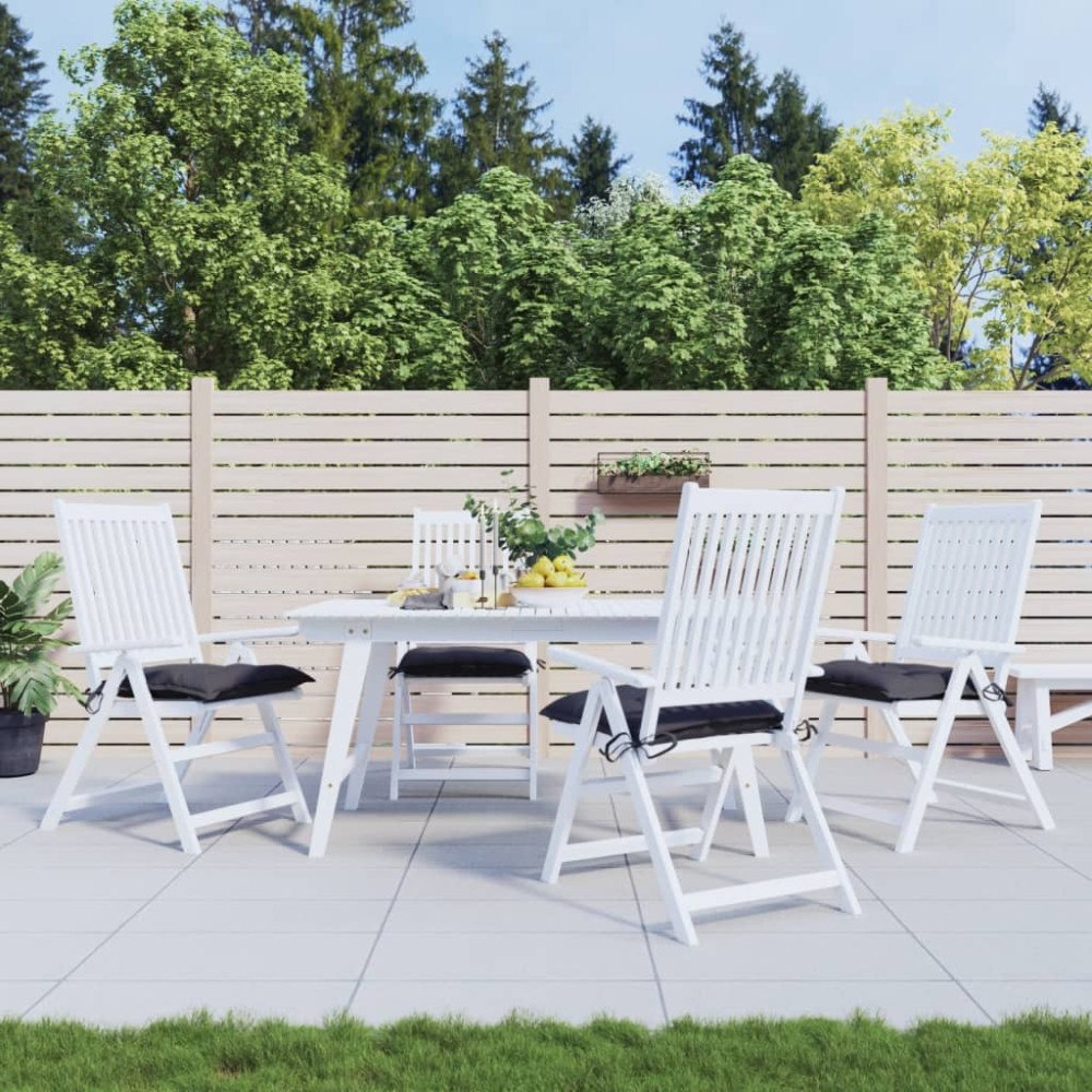 vidaXL Stolsdynor 4 st antracit 40x40x7 cm oxfordtyg