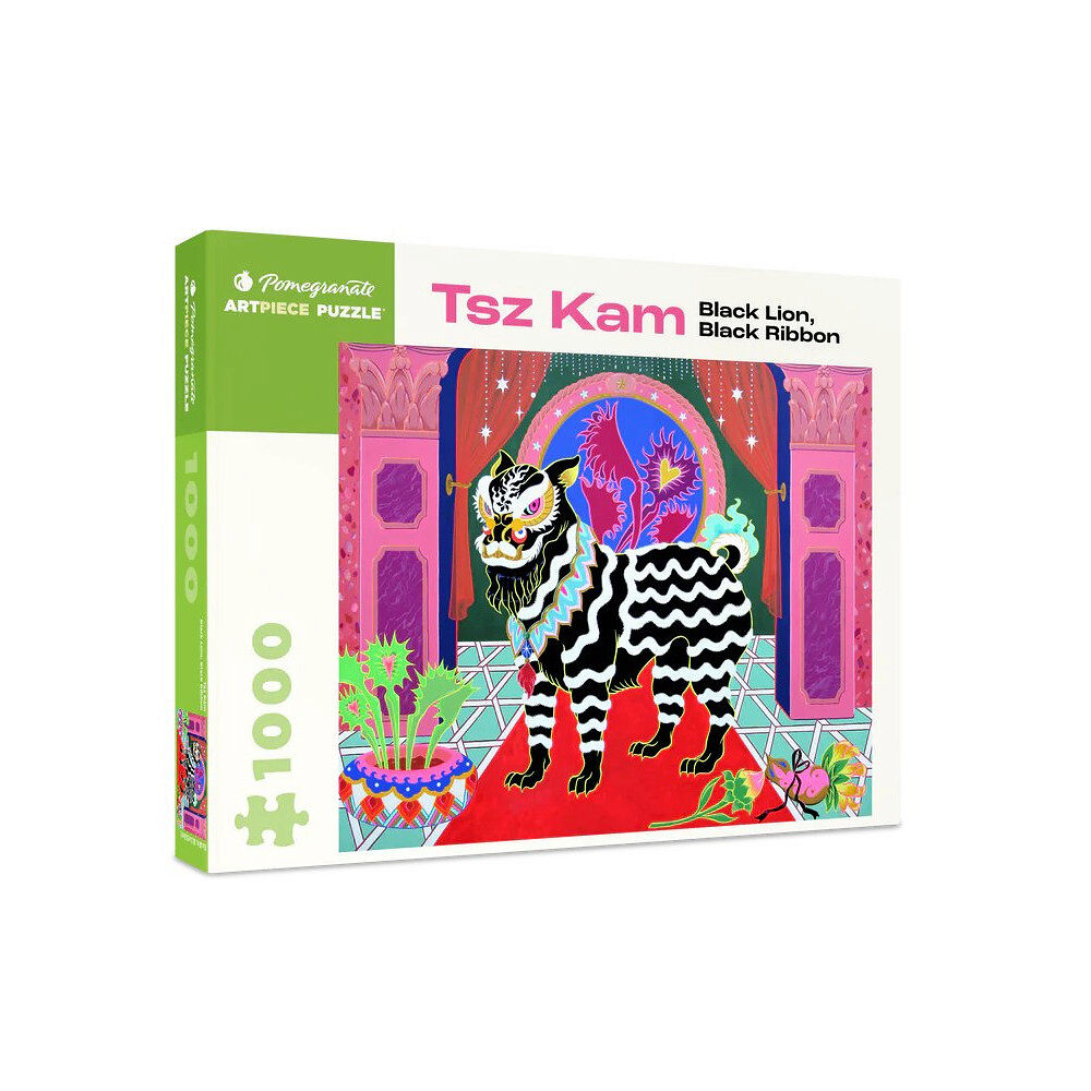 Pomegranate Europe Ltd Tsz Kam: Black Lion, Black Ribbon 1000-Piece Jigsaw Puzzle