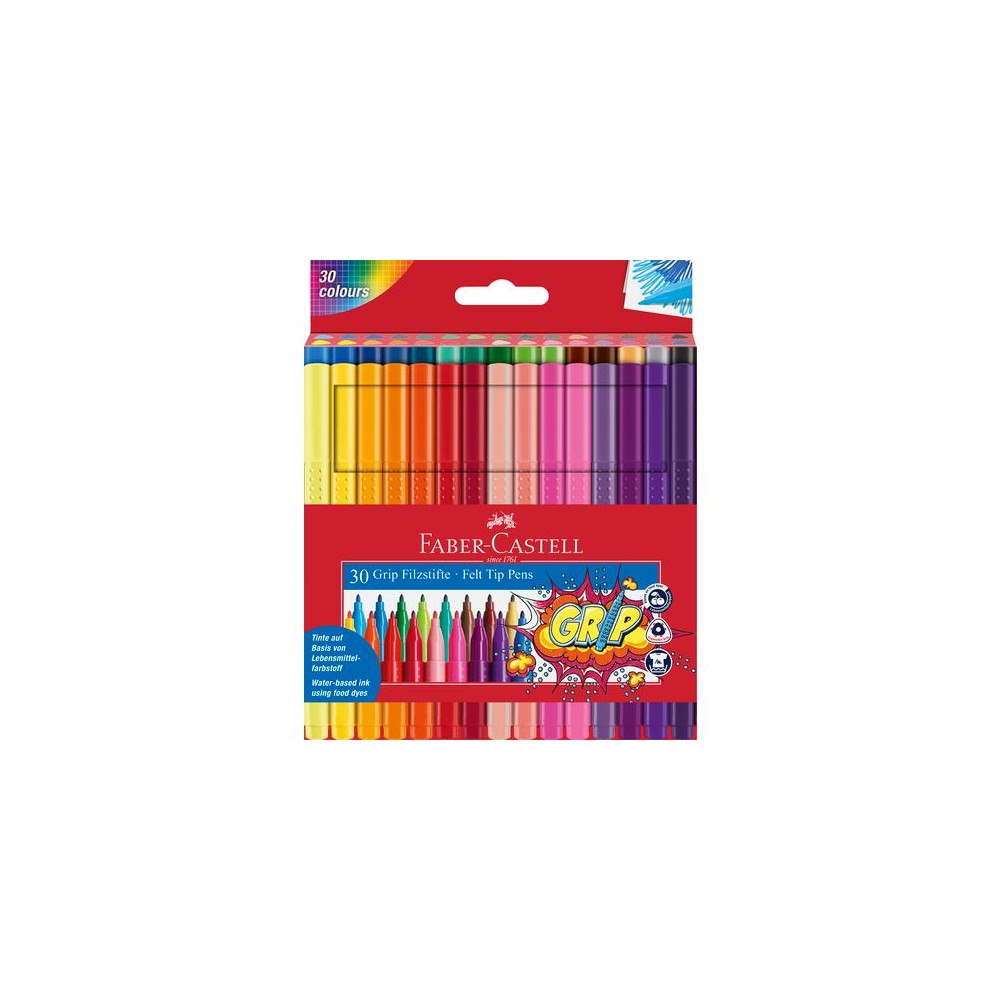 FABER-CASTELL Fiberpenna FABER neon och pastell 30/fp