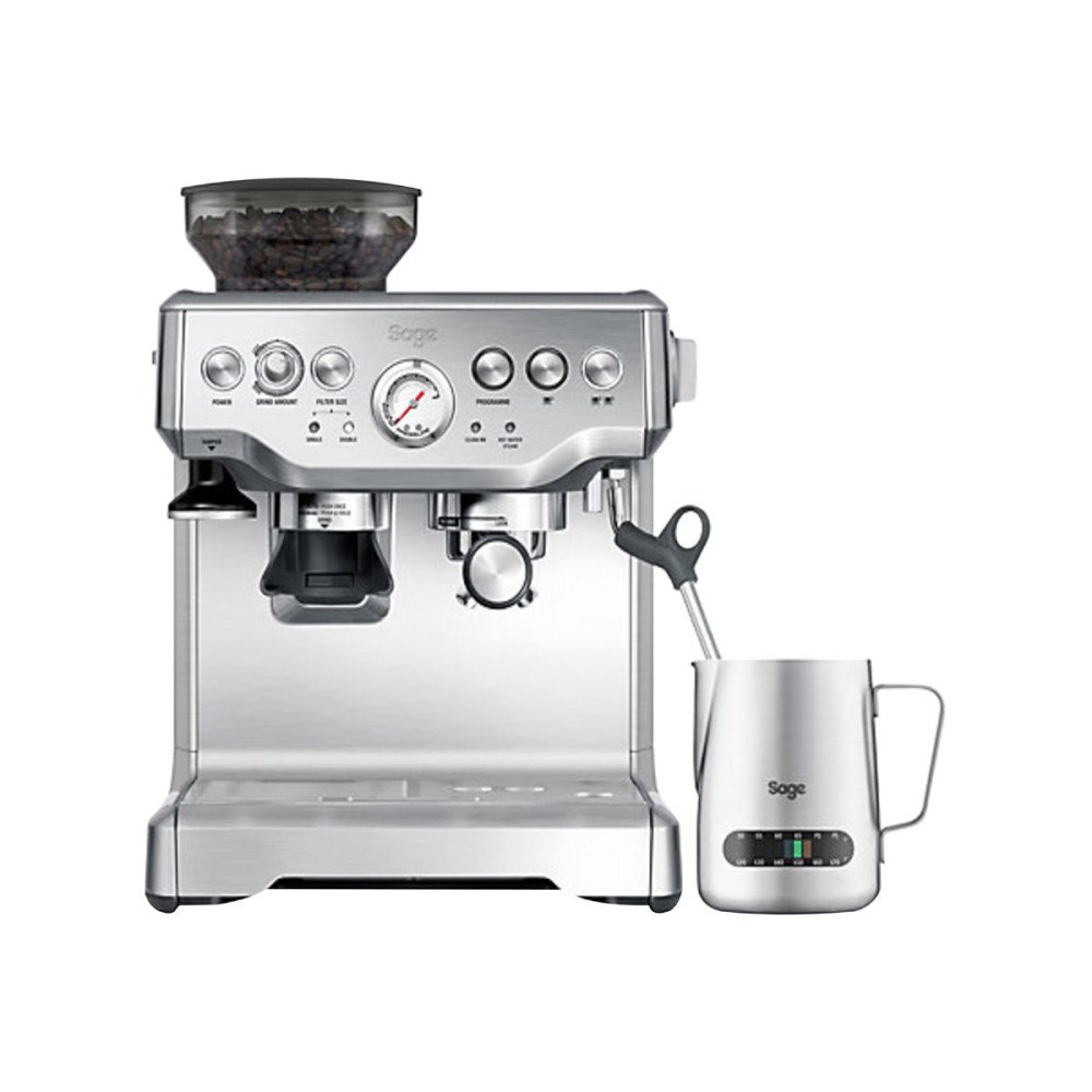 Sage Sage SES875BSS2EEU1A The Barista Express - automatisk kaffekokare med mjölkskummare - borstat rostfritt stål