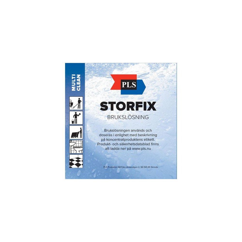 PLS Etikett PLS Brukslösning Storfix 100/rl