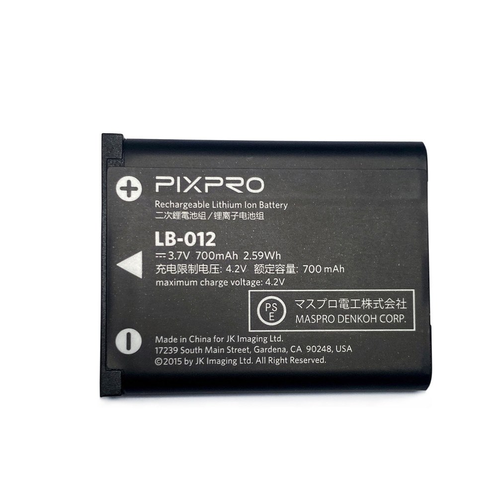 KODAK Battery Pixpro FZ53-F55 LB-012 3.7V/700mAh