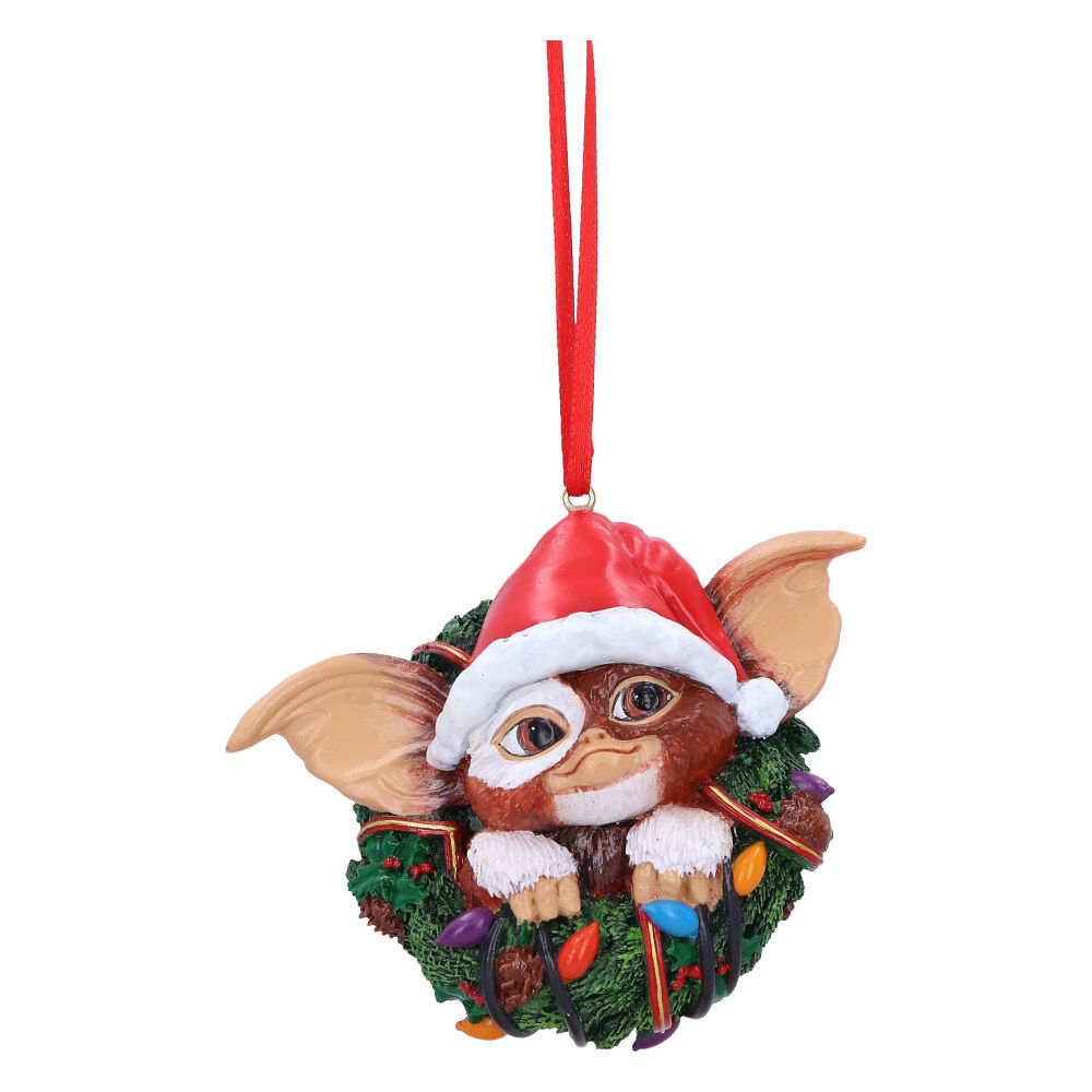 Nemesis Now Gremlins Gizmo in Wreath Hanging Ornament 10cm