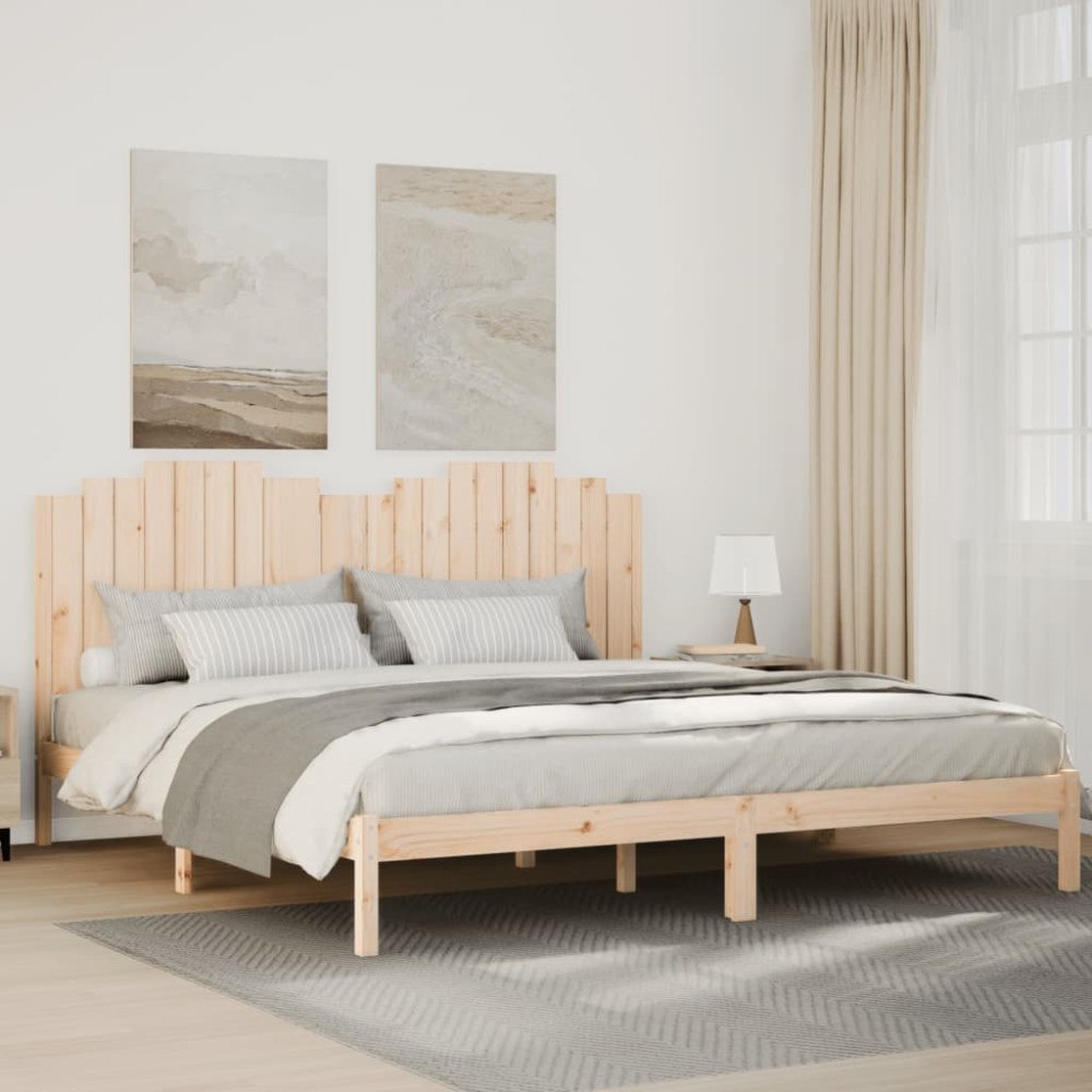 vidaXL Sängram utan madrass extra lång 180x220 cm massivt trä
