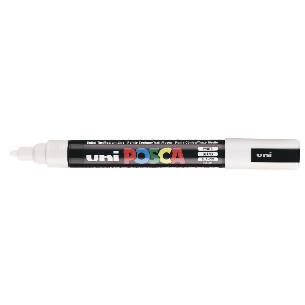 POSCA POSCA penna PC-5M, akryl, vit, rund spets