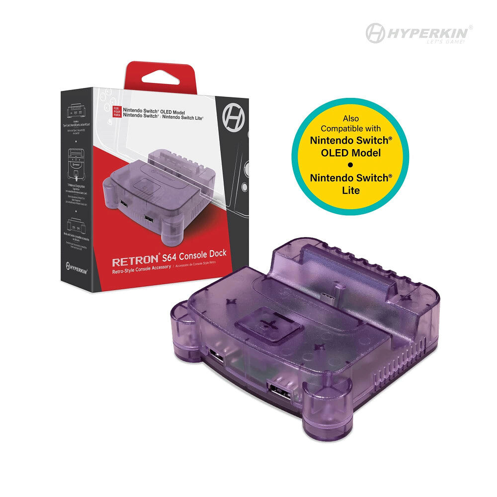 Hyperkin Hyperkin Retron S64 Console Dock - Switch (Purple)