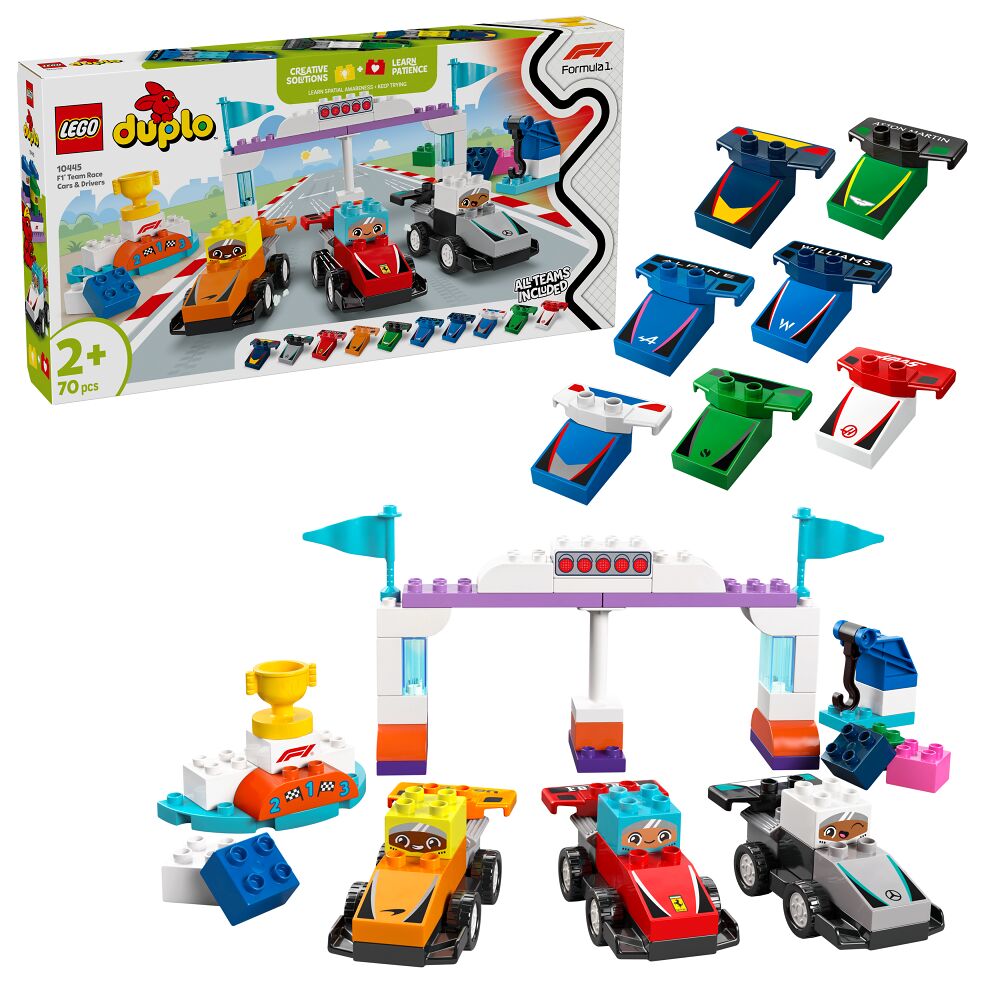 LEGO LEGO DUPLO 10445 - F1 Team Race Cars & Drivers - byggsats