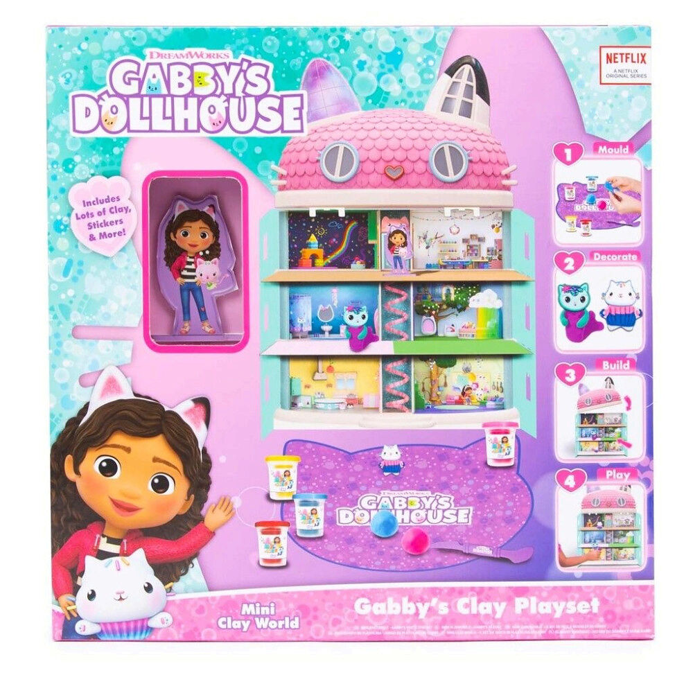 Gabby's Dollhouse Gabby's Dollhouse - DIY Clay Cats & Dollhouse Set (204-700003)