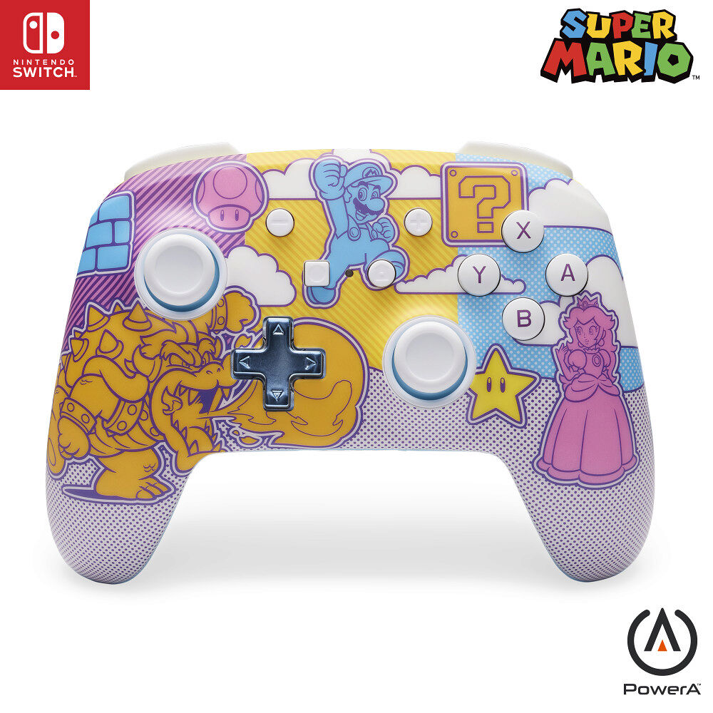 PowerA PowerA Enhanced Wireless Controller - Mushroom Kingdom Pop Art (Nintendo Switch)