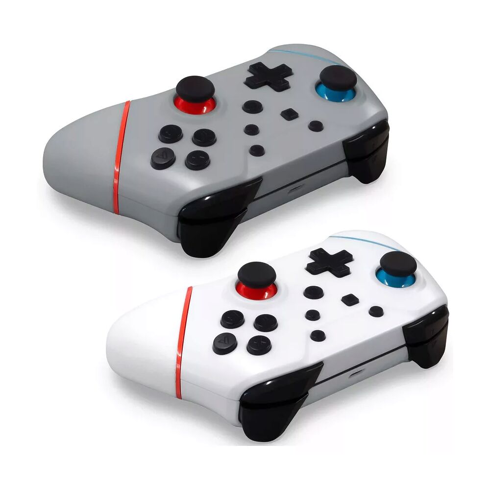 Hyperkin Hyperkin Nuchamp Wireless Controller - Switch/Oled (2in1 Pack) (White, Wizard Silver)
