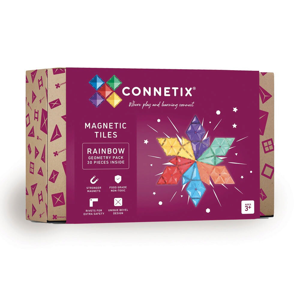 Connetix Connetix - Rainbow Geometry Pack 30 Pieces - (CT-R-00030-GE)