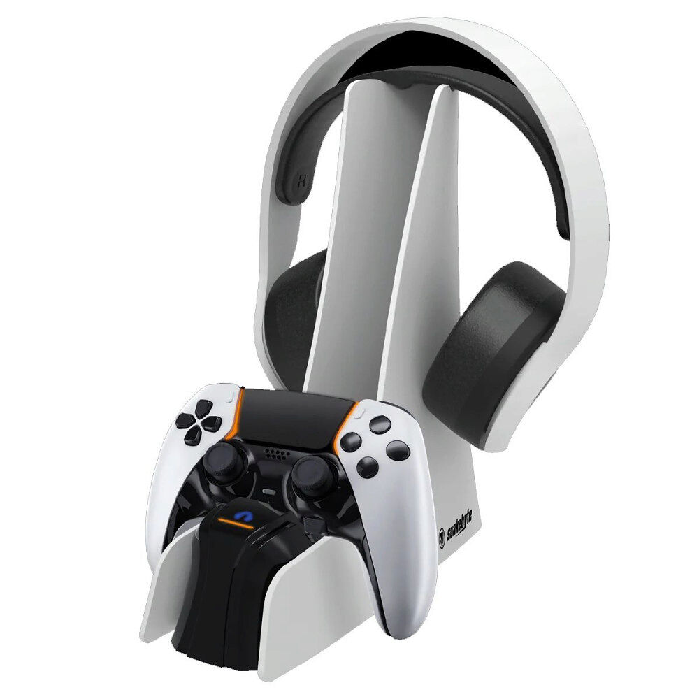 Snakebyte Snakebyte Dual Charge 5 & Headset Stand (White) PS5