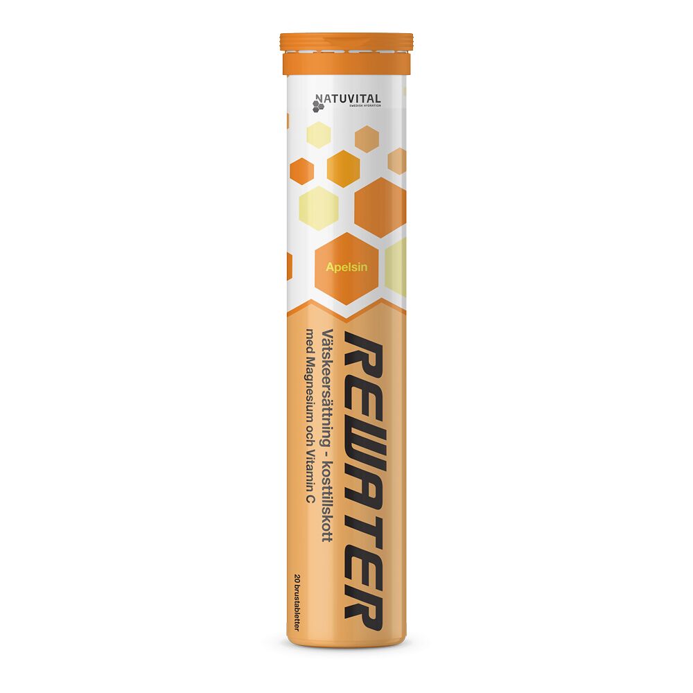 Natuvital ReWater Brustablett Apelsin (Utgånget datum)
