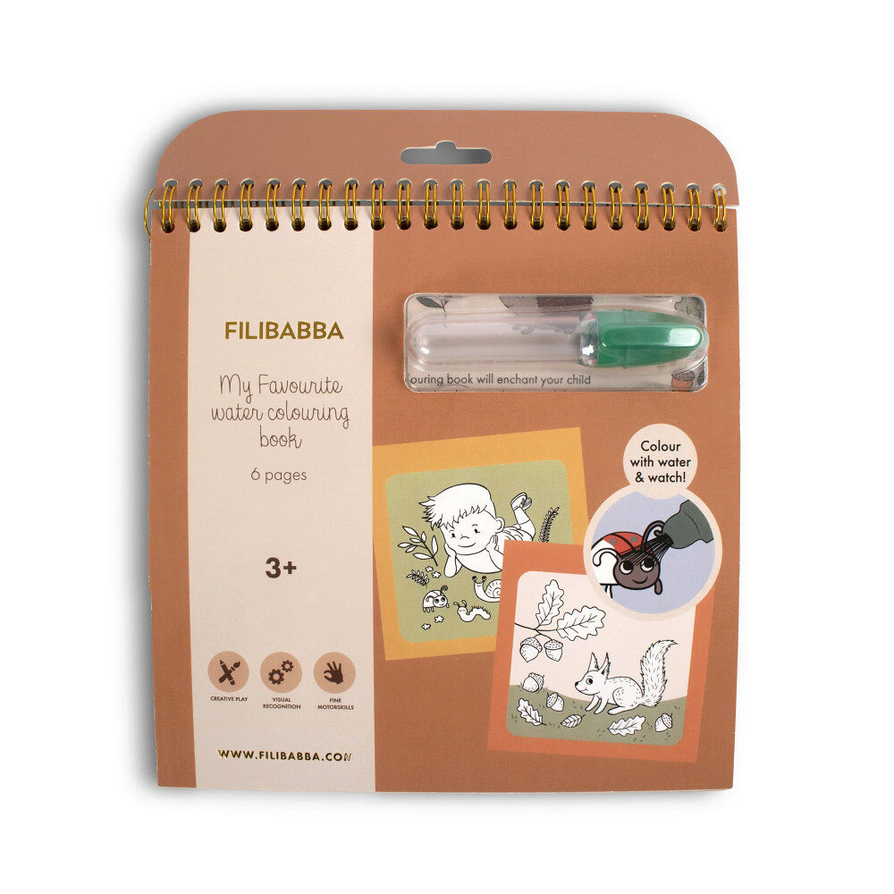 Filibabba Filibabba - My Favourite Water Colouring Book - Forest - (FI-03326)